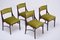 Rosewood and Green Velvet Model 110 Dining Chairs by Ico & Luisa Parisi for Cassina, 1960s, Set of 4 5