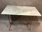 Antique Cast Iron and Marble Bistro Table, 1900s 1