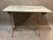 Antique Cast Iron and Marble Bistro Table, 1900s 2