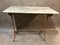 Antique Cast Iron and Marble Bistro Table, 1900s, Image 2