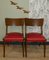 Chaises de Salon Mid-Century Rouges, Set de 2 8