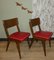 Chaises de Salon Mid-Century Rouges, Set de 2 2