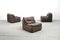 Leather 144 Sofas by Friedrich Hill for Walter Knoll / Wilhelm Knoll, 1970s, Set of 5 11