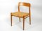 Oak and Cord Model 75 Dining Chairs by Niels Otto Møller, 1960s, Set of 6, Image 12