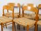 Oak and Cord Model 75 Dining Chairs by Niels Otto Møller, 1960s, Set of 6 4