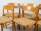 Oak and Cord Model 75 Dining Chairs by Niels Otto Møller, 1960s, Set of 6, Image 4