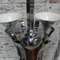 Large Art Deco Chrome Plated Ceiling Lamp, 1930s, Image 12