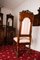 Sedie da pranzo antiche in legno di noce intagliato di Sellerio Giuseppe, set di 2, Immagine 2