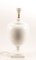 Lámpara de mesa italiana de cerámica blanca, años 80, Imagen 4