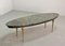 French Marble and Brass Coffee Table, 1950s, Image 1