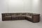 Mid-Century Gray Brown Leather Modular Model DS11 Sofa from de Sede, 1960s, Set of 6 4
