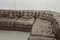 Mid-Century Gray Brown Leather Modular Model DS11 Sofa from de Sede, 1960s, Set of 6, Image 11