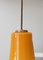 Mid-Century Yellow Glass Ceiling Lamp 10