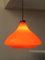 Mid-Century Red Glass Ceiling Lamp, Image 6