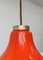 Mid-Century Red Glass Ceiling Lamp, Image 5