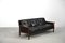 Leather & Rosewood Sofa from Bröderna Andersson, 1960s, Imagen 8