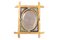 Specchio da mosaico piccolo in legno dorato, XIX secolo, Immagine 1