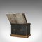 Antique Victorian English Pinewood and Zinc Travel Trunk, Image 9