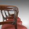 Antike viktorianische englische Nussholz Esszimmerstühle, 5er Set 5