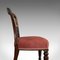 Antique Victorian English Walnut Dining Chairs, Set of 5 4