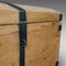 Antique English Pine Wood and Iron Carriage Chest 2
