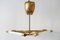 German Art Deco Brass Pendant Lamp, 1930s, Image 6