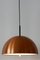 Lámpara colgante alemana de cobre de Staff, años 60, Imagen 3