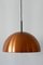 German Copper Pendant Lamp from Staff, 1960s 8