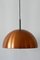 German Copper Pendant Lamp from Staff, 1960s, Image 8