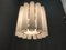 Lámpara de araña de cristal de Murano en espiral de Paolo Venini para Murano, años 60, Imagen 13