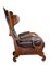 Antique French Mahogany and Leather Armchair, Image 10