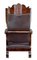 Antique French Mahogany and Leather Armchair, Image 6