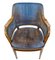 Antique Teak and Leather Armchairs, Set of 2, Image 2