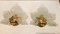 Blattförmige Wandleuchten azus Muranoglas, 1960er, 2er Set 4