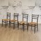 Spinetto Dining Chairs from Chiavari, 1950s, Set of 4 2