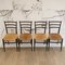 Spinetto Dining Chairs from Chiavari, 1950s, Set of 4 3