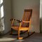 Indian Brass Inlaid Rocking Chair, 1970s 8