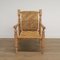 Vintage Wood and Rope Lounge Chairs, Set of 2 3