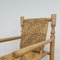 Vintage Wood and Rope Lounge Chairs, Set of 2 7