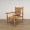 Vintage Wood and Rope Lounge Chairs, Set of 2 4