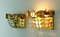 Mid-Century Crystal Glass and Brass-Plated Sconces by Christoph Palme for Palwa, Set of 2 4