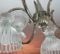Mid Century Chrome Chandelier with Glass Shades 2