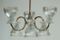 Mid Century Chrome Chandelier with Glass Shades 7