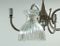 Mid Century Chrome Chandelier with Glass Shades, Image 12