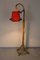 Lámpara de pie de bambú y mimbre, años 50, Imagen 5