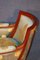 Carved Cherry Wood and Mahogany Empire Lounge Chairs, 1930s, Set of 2, Image 9