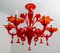 Red Murano Glass Chandelier from Sylcom, 1987, Image 11