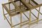 French Faux Bamboo and Brass Nesting Tables, 1970s, Set of 3, Image 2