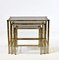 French Faux Bamboo and Brass Nesting Tables, 1970s, Set of 3, Image 4