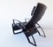 Black Leather IP84S Lounge Chair by Ferdinand A. Porsche for Interprofil, 1980s 13